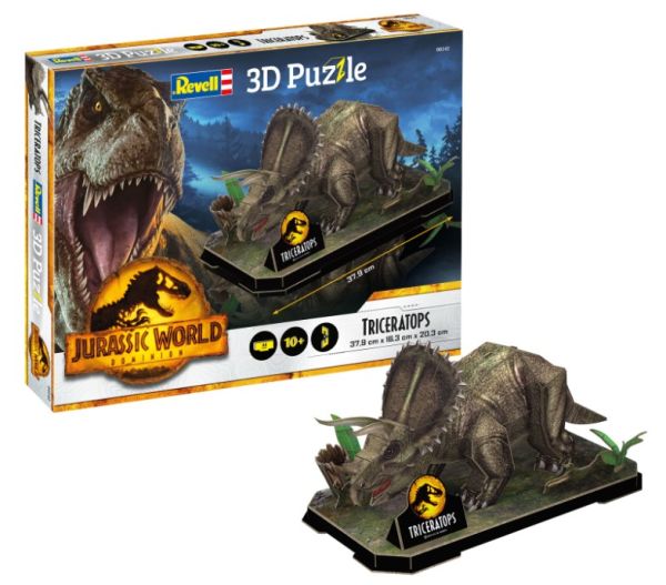 REV00242 - Puzzle 3D 50 Pièces Triceratops Jurassic World - 1