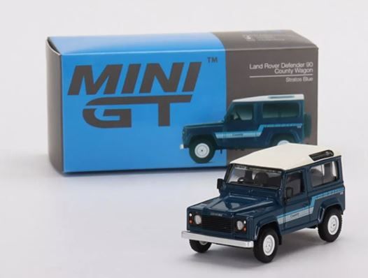 MGT00353-L - LAND ROVER Defender 90 county wagon LHD Bleu - 1