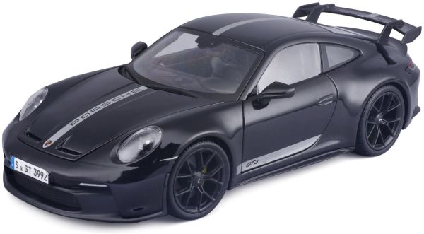 MST36458BKS - PORSCHE 911 GT3 2022 noir avec bandes grise - 1