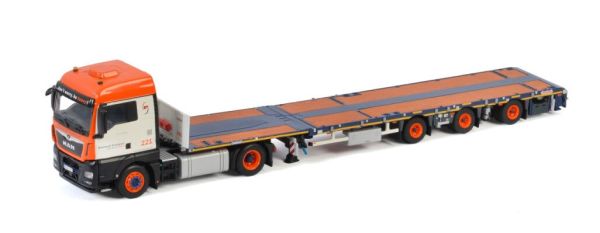 WSI01-3202 - MAN TGX XLX EURO 6C 4x2 avec plateau 3 essieux UNIVERSAL TRANSPORT - 1