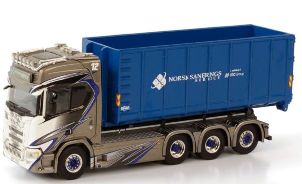 WSI01-3633 - SCANIA R Highline 8x4 porteur benne déposable NORSK SANERINGSSERVICE - 1