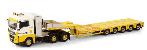 WSI01-3684 - MAN TGX XLX 6x4 avec porte engins NOOTEBOOM MEDIACO - 1