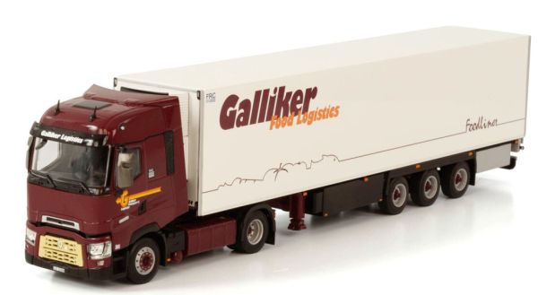 WSI01-3750 - RENAULT T HIGH 4X2 remorque frigorifique 3 essieux GALLIKER - 1