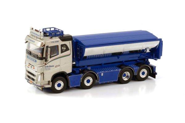 WSI01-3796 - VOLVO FH4 Cabine couchette 8x2 benne à asphalte deposable ERIK DUUS - 1