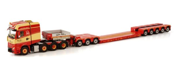 WSI01-3844 - MERCEDES-BENZ Actros MP4 SLT GS 8x4 Avec porte engins 5 Essieux et Dolly 3 Essieux TORBEN RAFN - 1