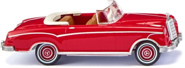 WIK014301 - MERCEDES 220 S Cabrio - rouge rubis - 1