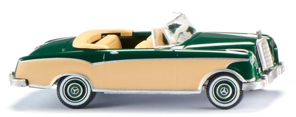 WIK014302 - MERCEDES 220 S cabriolet verte mousse - 1