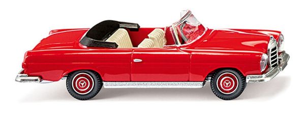 WIK015303 - MERCEDES-BENZ 280 SE Cabriolet rouge - 1