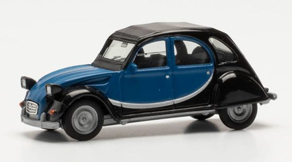 HER020817-006 - CITROEN 2 CV charleston bleu et noir - 1