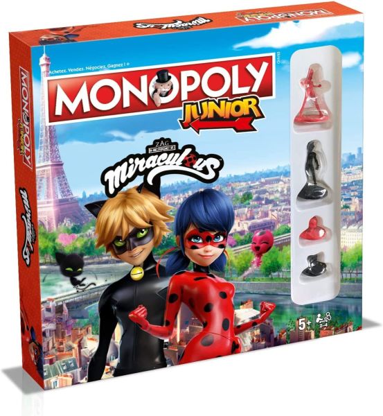 WIN0237 - MONOPOLY Junior – Miraculous | dés 5 ans - 1