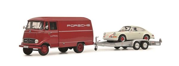 SCH2499 - MERCEDES L319 PORSCHE avec remorque PORSCHE 911RS - 1