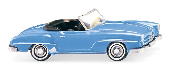 WIK025002 - MERCEDES-BENZ 190 SL Cabriolet bleu - 1