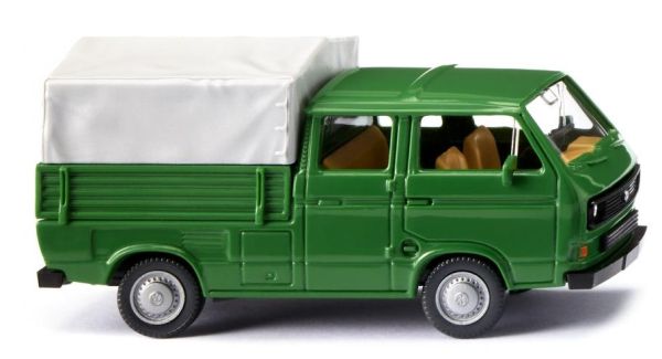 WIK029309 - VOLKSWAGEN T3 double cabine vert gazon - 1