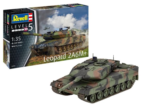 REV03342 - Char LEOPARD 2 A6M+ à assembler et à peindre - 1