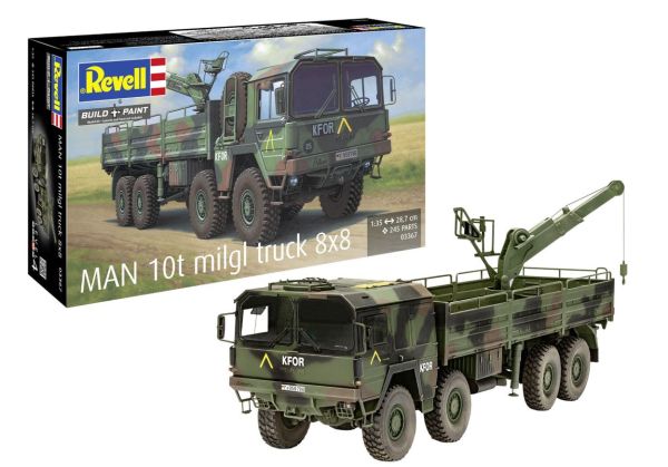 REV03367 - Camion MAN 10T Milgl 8x8 à assembler et à peindre - 1