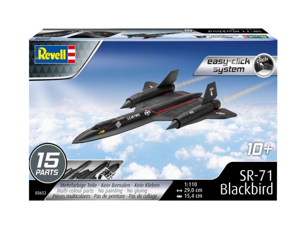 REV03652 - Avion de chasse Lockheed SR-71 Blackbird Easy-Click à assembler - 1
