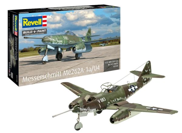 REV03749 - Avion militaire MESSERSCHMITT Me262A-1a/U4 à assembler et à peindre - 1