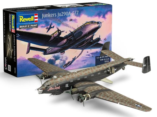 REV03754 - Avion militaire JUNKERS Ju290A-5/7 Seeadler à assembler et à peindre - 1