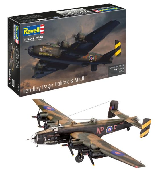 REV03756 - Avion miliatire HANDLEY Page Halifax B Mk.III à assembler et à peindre - 1