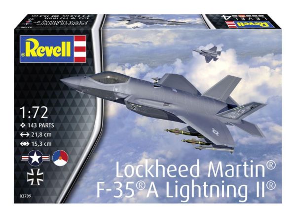 REV03799 - Avion de combat LOCKHEED Martin F-35A Lightning II à assembler et à peindre - 1
