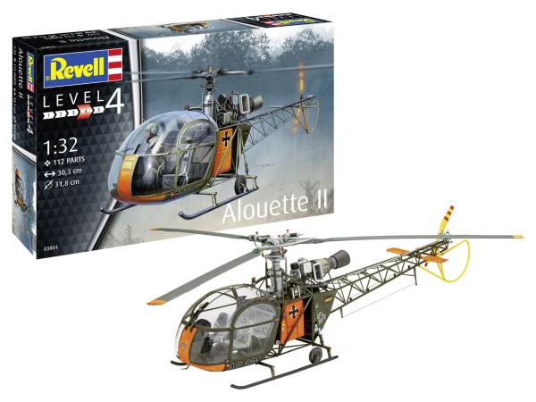 REV03804 - Hélicoptère Alouette II à assembler et à peindre - 1