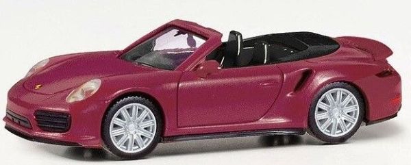 HER038928-002 - PORSCHE 911 Turbo Cabrio rouge métallique - 1