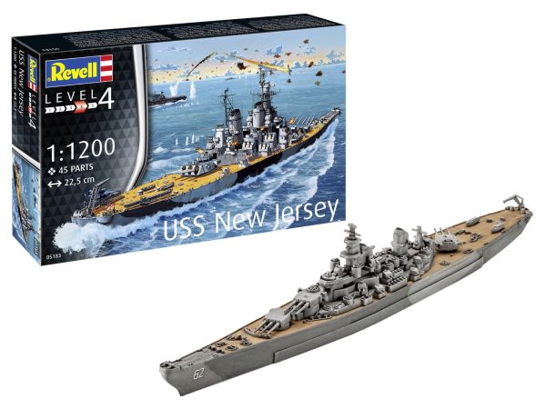 REV05183 - Cuirassé USS New Jersey à assembler et à peindre - 1