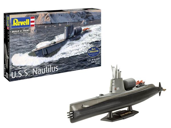 REV05184 - Sous-Marin U.S.S. Nautilus à assembler et à peindre - 1