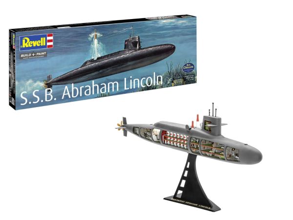 REV05185 - Sous-Marin S.S.B. Abraham Lincoln à assembler et à peindre - 1