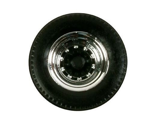 HER052597 - 12 jeux de pneus avec jantes pour remorque - Chromés et noirs - 1