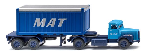 WIK052604 - SCANIA 4x2 avec porte container et container M.A.T. - 1