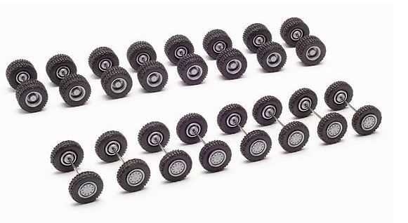 HER054089 - Pneus tout terrain avec jantes 4x4 - 8 paires de roues avant et 8 roues jumelées - 1