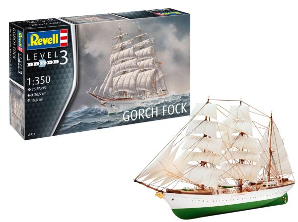 REV05432 - Bateau Gorch Fock à assembler et à peindre - 1