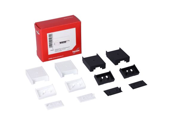 HER054690 - SCHMITZ bac à palettes ou de stockage blanc et noir - 2 pièces à assembler - 1