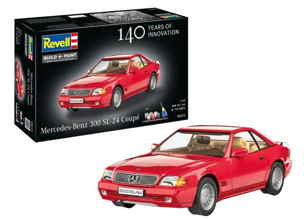 REV05615 - MARCEDES-BENZ 300 SL rouge - 140 ans de MERCEDES à assembler avec peinture - 1