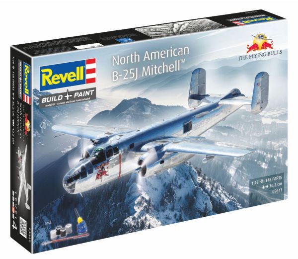 REV05643 - Avion NORTH AMERICAN B-25J Mitchell - Coffret Cadeau à assembler avec peinture - 1