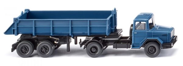 WIK067706 - Camion basculante arrière MAGIRUS DEUTZ - bleu - 1