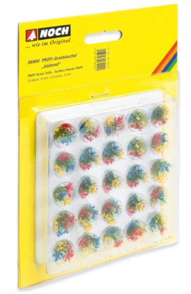 NOC06900 - 25 Touffes d'herbe 9mm - Fleuries - 1