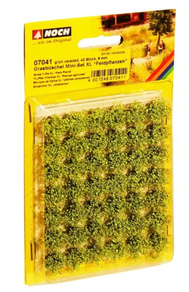 NOC07041 - 42 Touffes d'herbes XL – Plants de champs – 9mm - 1