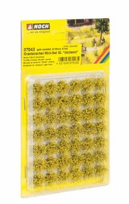NOC07043 - 42 Touffes d'herbes fleuries jaunes - 1
