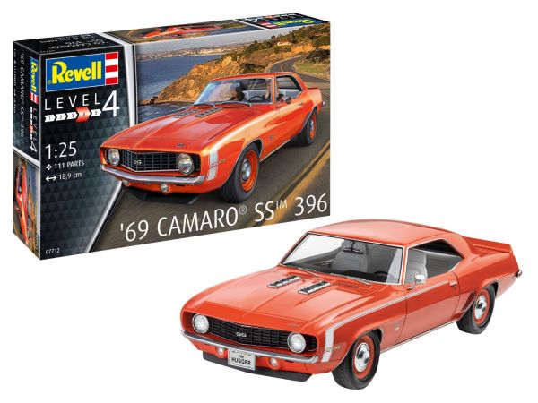 REV07712 - CAMARO SS 396 1969 à assembler et à peindre - 1