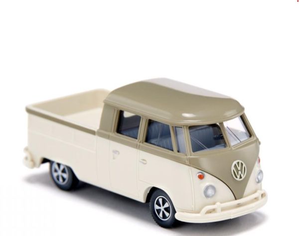 WIK078907 - VOLKSWAGEN T1 cabine d'équipe - gris olive/blanc perle - 1