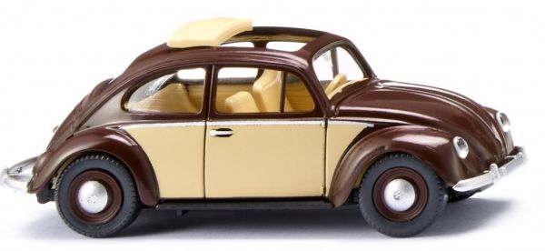 WIK079433 - VOLKSWAGEN Beetle 1200 avec toit pliant Marron et Ivoire - 1