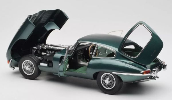Modèle Réduit Jaguar Type E Cabriolet Vert Foncé Maisto/Shell 1/38 - Occasion