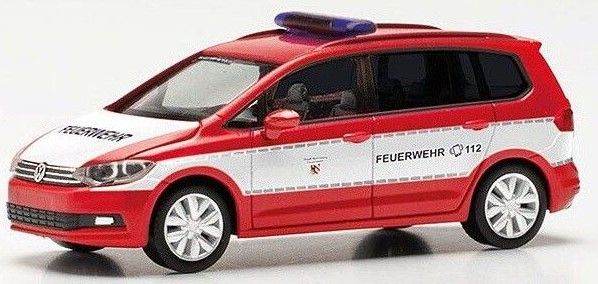 HER092616 - VOLKSWAGEN Touran Feuerwehr Nürnberg rouge - 1