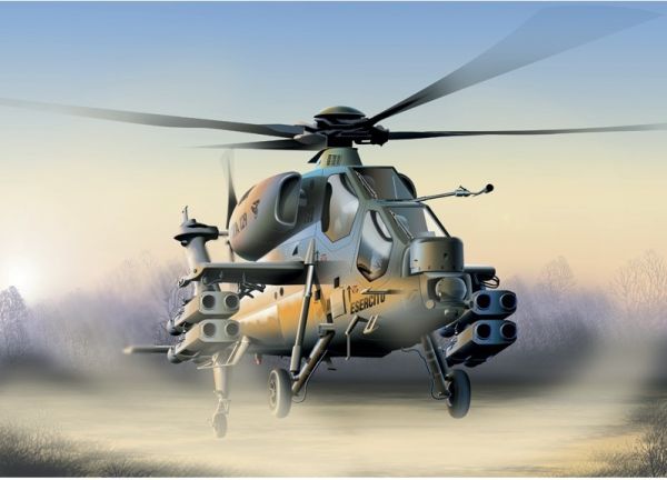 ITA0006 - Hélicoptère A-129 Mangusta à assembler et à peindre - 1