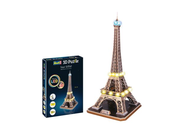 REV00150 - Puzzle 3D 84 Pièces La tour Eiffel – Edition Led - 1