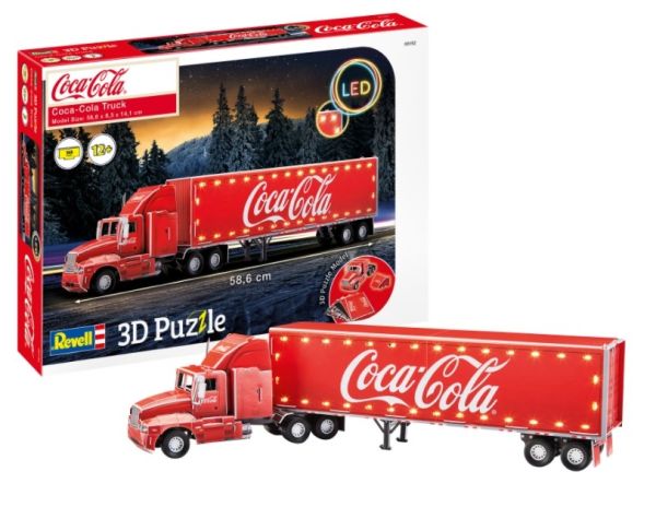 REV00152 - Puzzle 3D Led 168 Pièces Camion COCA COLA - 1