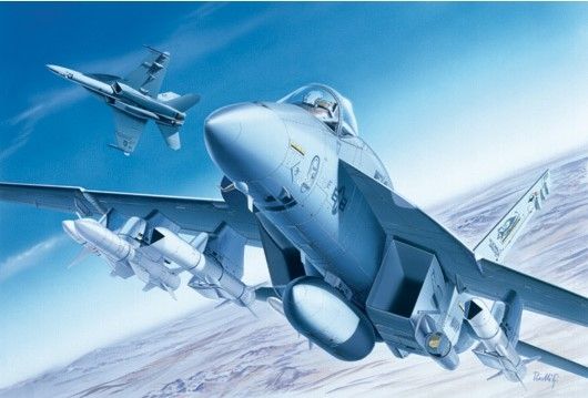 ITA0083 - Avion de chasse F/A-18E Super Hornet à assembler et à peindre - 1