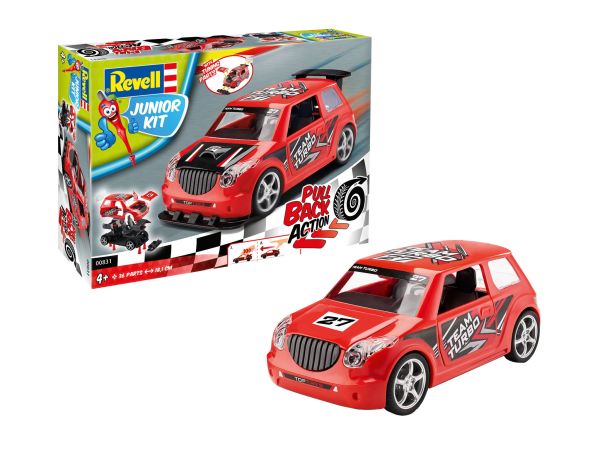 REV00831 - Voiture de rallye rouge à assembler et à friction - 1